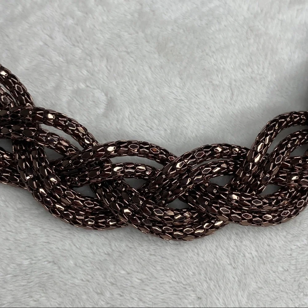 Alfani Copper Braided Chain Necklace